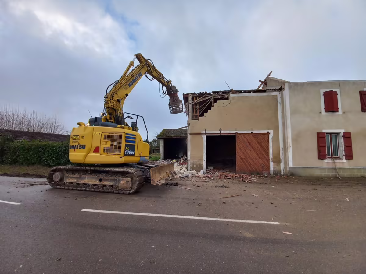 Démolition grange Bougue - TPA-TP