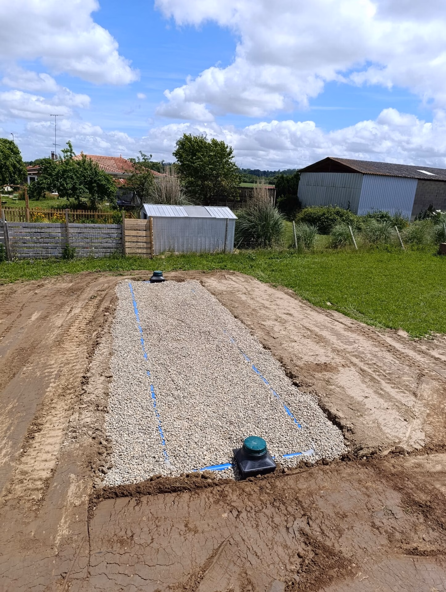 Microstation et lit d'épandage pour une maison à Tartas (Landes)